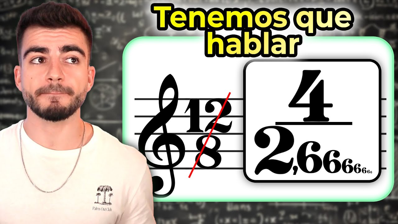 ¿Por qué el compás de 12/8 debería llamarse 4/2,666... periódico?