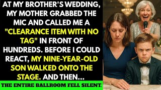 At My Brother’s Wedding, My Mother Grabbed The Mic To Mock Me—Then My Son Stood Up And...