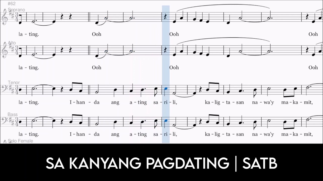 Sa Kanyang Pagdating | SATB