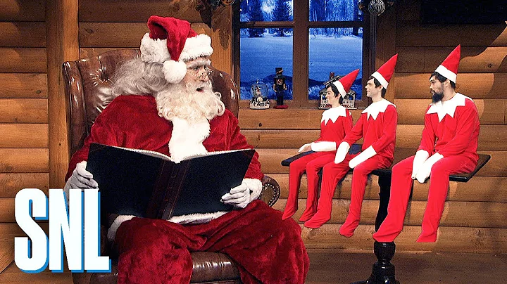 Oyuncak Elf'lerin Noel Sezonunda Çocukları İzlemesi