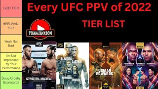 Every UFC PPV of 2022 Ranked!!