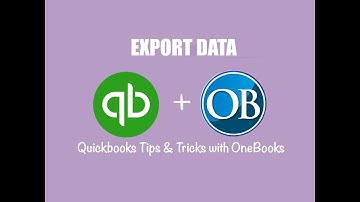 How to Export Data in Quickbooks Online