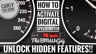 How to Activate the *DIGITAL SPEEDO* on YOUR BMW!!