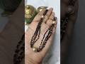 crystal black beads with sowsi pearl beads mangalsutra #fashionjewellery#imitationjewellery