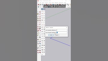 Easy Fillet & Chamfer In SketchUp #shorts #sketchup #cad #3dmodeling #designgorhythm