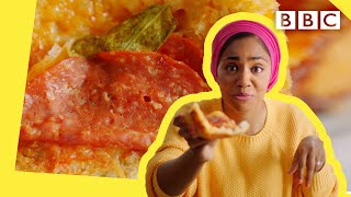 Nadiyas Pepperoni Pizza Bread is the recipe of your dreams ? | Nadiya Bakes - BBC