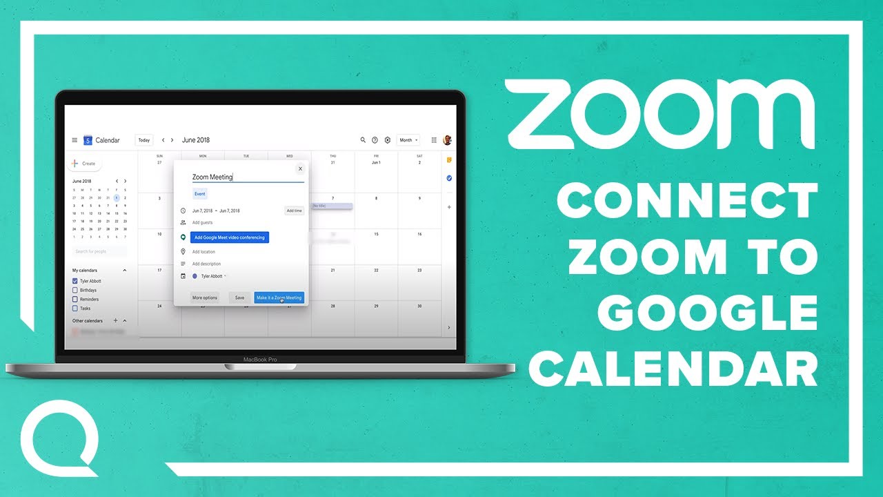 How to Connect Zoom to Google Calendar YouTube