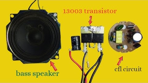 How To Make Dual 13003 Transistor Amplifier Using Old Cfl Bulb