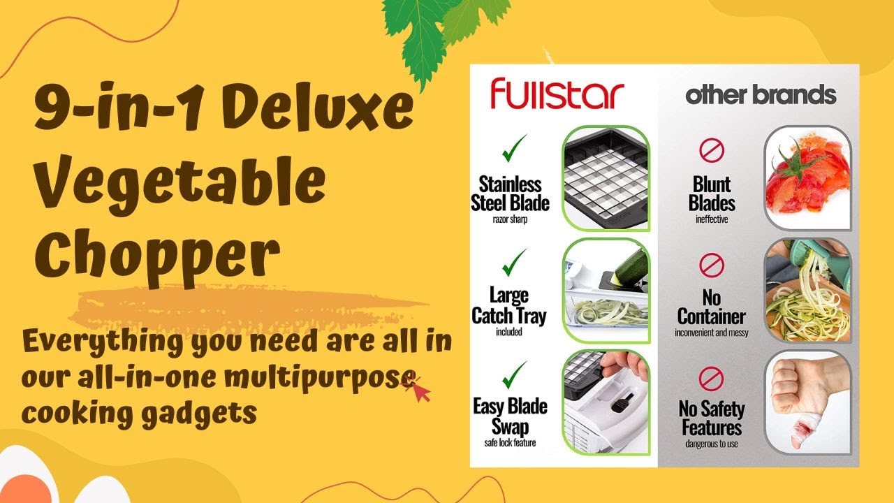 Fullstar 9-in-1 Deluxe Vegetable Chopper Kitchen Gifts