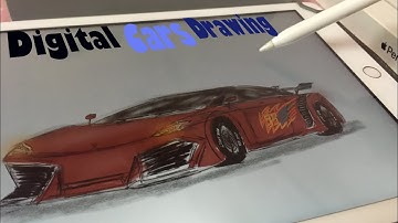 Cars - Apple Pencil Drawing