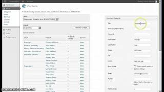 Edit, add, delete contacts