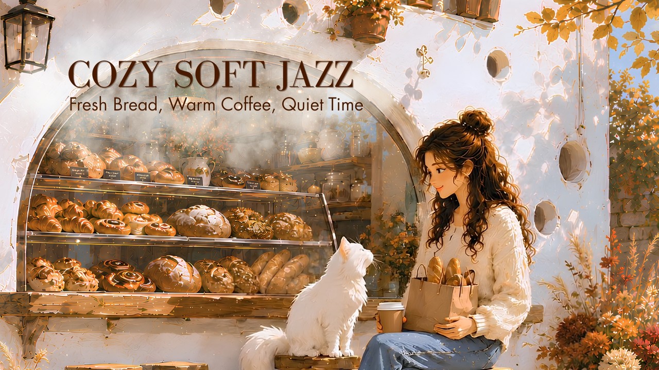 Soft Jazz ☕ Cozy Morning Playlist 🍂 | Fresh Baked Bread | A Little Pause Before the Day Begins