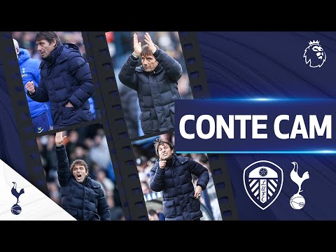 Antonio Conte's touchline reactions to win at Leeds !  |  Leeds 0-4 Spurs |  CONTE CAM