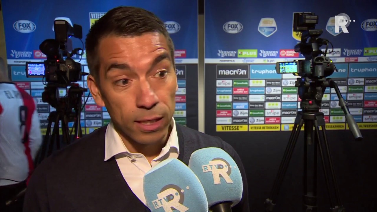 Giovanni van Bronckhorst na afloop van Vitesse   Feyenoord