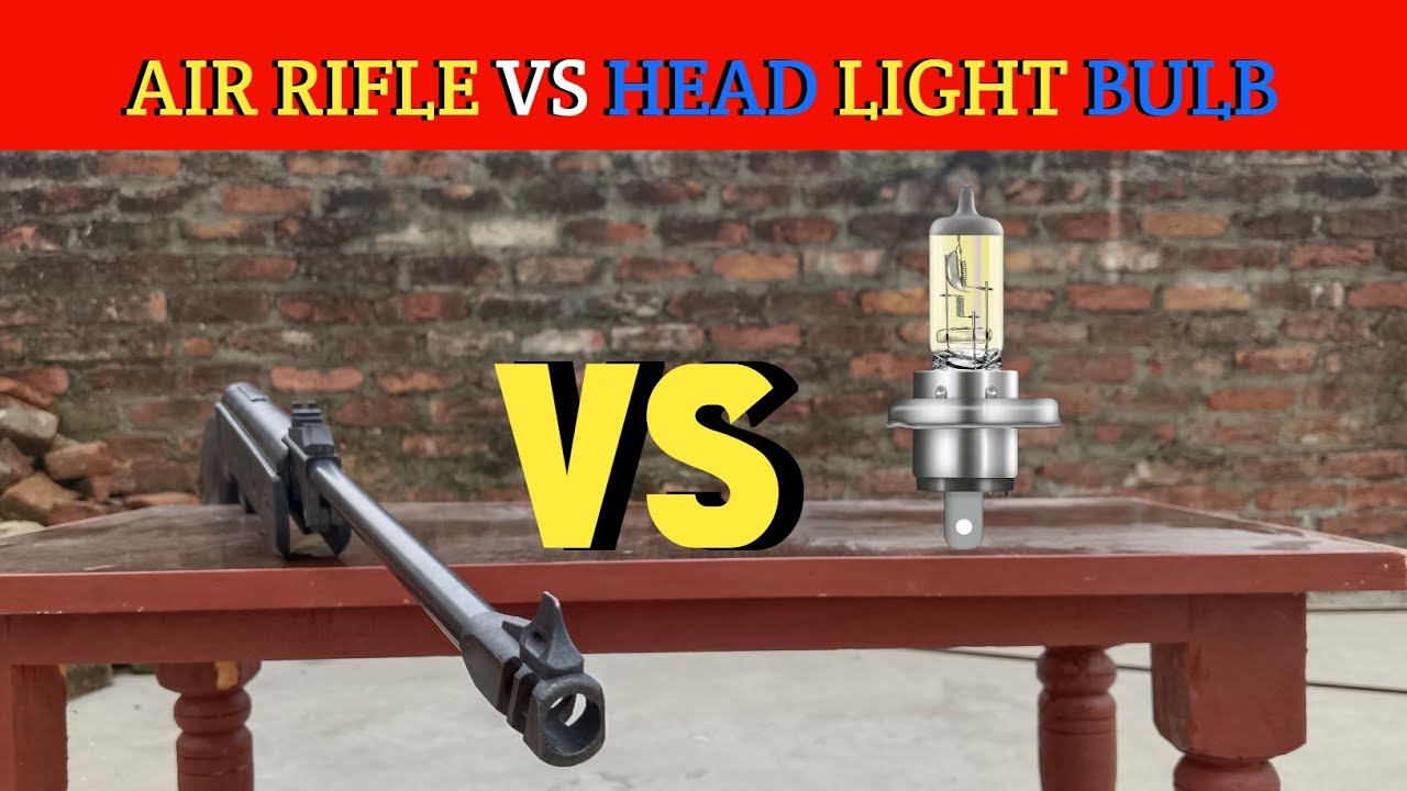air Rifle vs Head light bulb 😱 क्या होगा bulb का 🤔 bulb airrifles