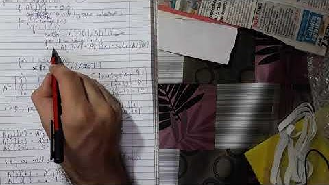 The logic of Gauss Jordan Method