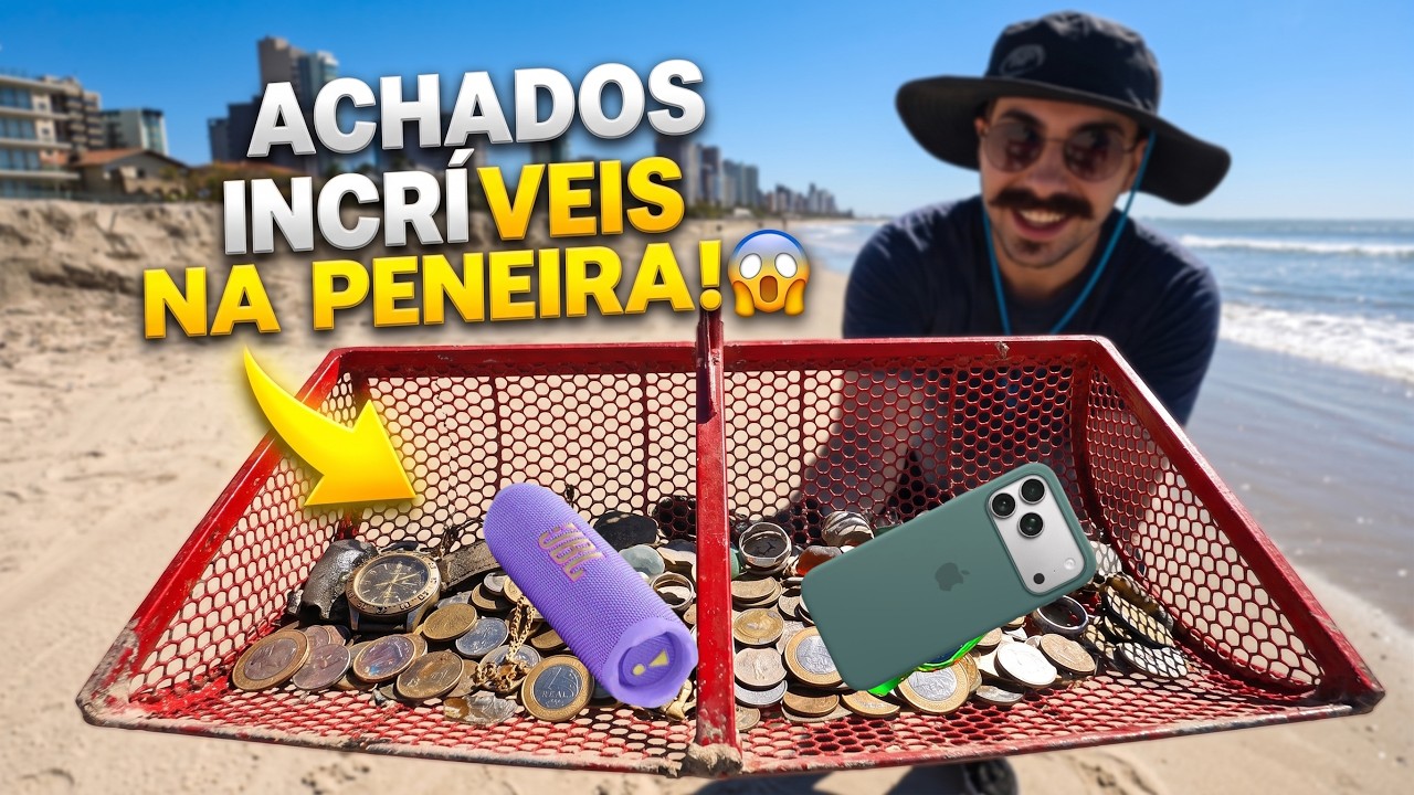 Usei esse Dispositivo de Peneirar Areia e ACHEI TUDO ISSO