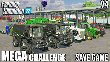 MEGA Challenge SAVE GAME - V4 | DOWNLOAD LINK | Farming Simulator 22