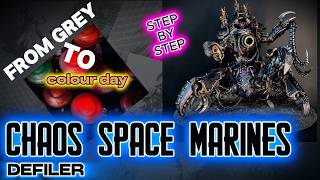 Painting Defiler — Engine of Ruin | Chaos Space Marines | Warhammer 40K - TUTORIAL