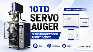 Canflex 10TD Servo Auger | Automatic Powder Packing Machine | VFFS Packaging Solution