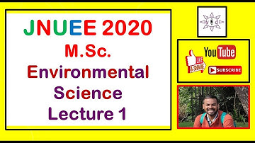 JNU MSc Environmental Sciences Entrance Exam 2020 | Paper Analysis | Lecture 1 #EnvironmentalScience