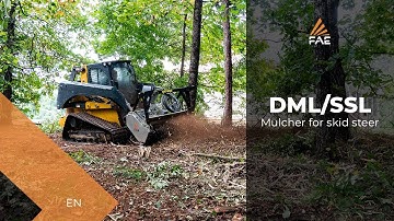 Forestry mulcher for skid steers up to 75 hp, with Bite Limiter and Sonic technology