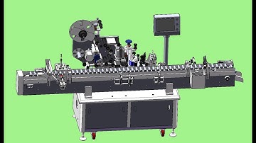 lip gloss bottles side and bottom labeling machine with CCD specify a location labeling