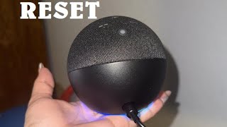 How to RESET Amazon Echo Dot Smart Speaker 5th Generation (Round Shape Black White c2n6l4 Gen)