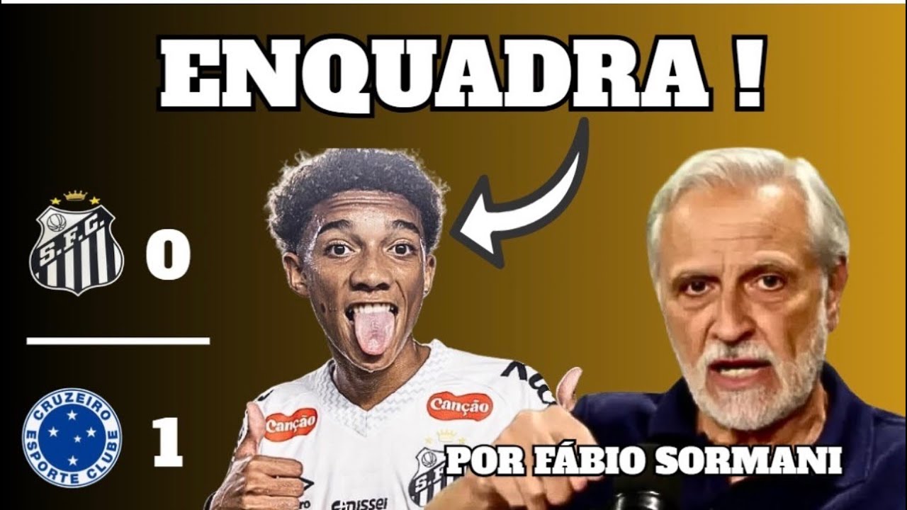EM ATO DE INDISCIPLINA, ROBINHO JR SE NEGA A JOGAR E SANTOS PERDE PARA O CRUZEIRO