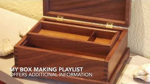 Making an inlaid walnut jewelry  box   SD 480p