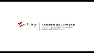 Synkronizer Excel Compare Tool highlights the differences with Color Coding