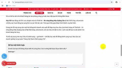 Video Hướng dẫn quản trị, đăng bài website wordpress - Laptop Ánh Dương