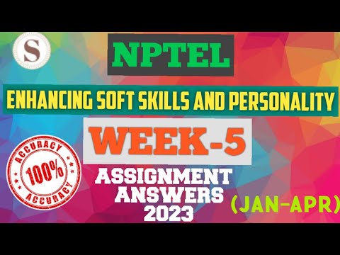 nptel soft skills assignment 5 answers 2023