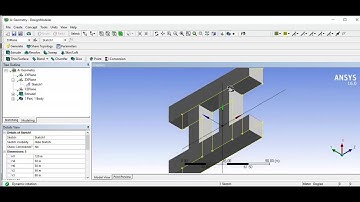 Create I Section Geometry using ANSYS 16.0 Workbench | Polyline | Msquare Engg. Analysis