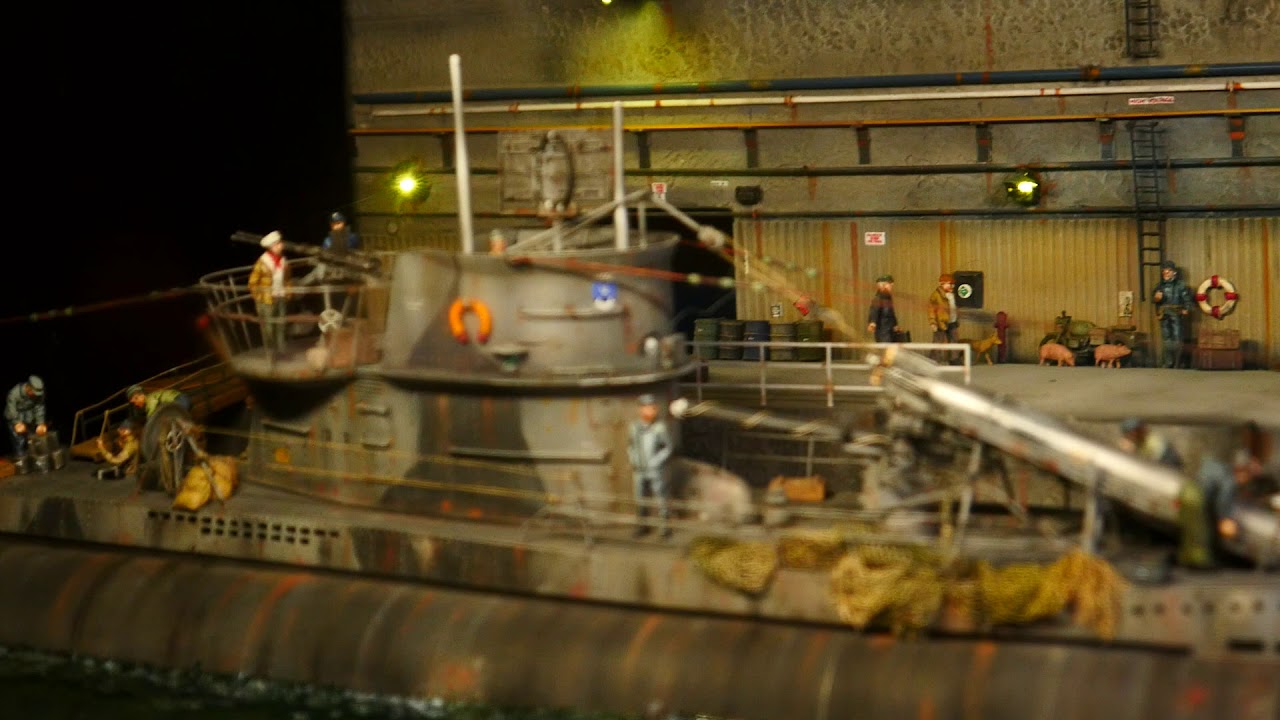 U-boat 1/72nd diorama Albuquerque Scale Modellers ASM 