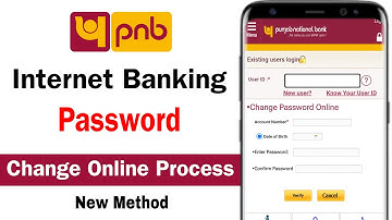 PNB Net Banking Password change 2025 | Punjab National Bank Password Reset Without Debit Card
