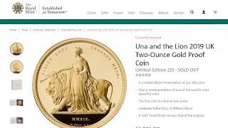 600% ROI on 2019 Una & The Lion Gold 2 oz Coin!