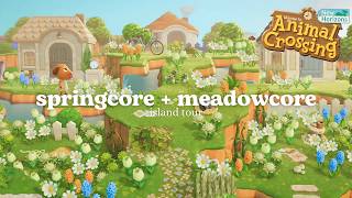 the most *STUNNING* springcore island tour 🌷 (no commentary/relaxing) | animal crossing new horizons
