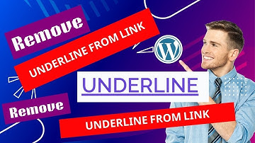 Remove hyperlink underline in wordpress website -without coding