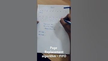 Page Replacement algorithm - FIFO #education #binarysearchtree #os, #net exam, #gateexampreparation