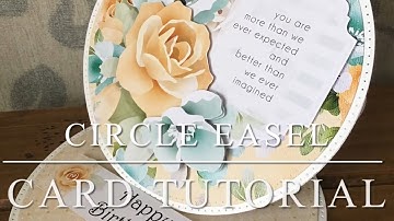 Circle Easel Card with Beautiful Baby papers by Nitwits