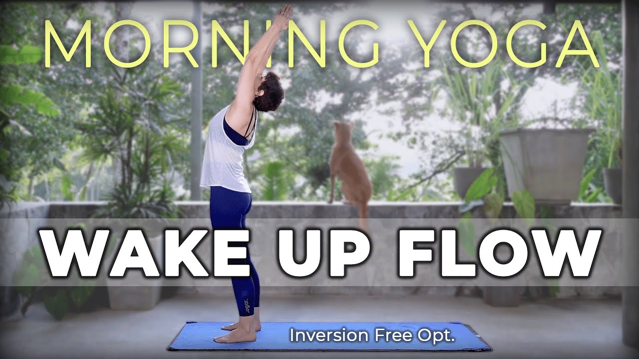 10 min Morning Wake Up Yoga Flow//Inversion Free//Fast Paced - YouTube