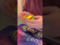 Solving a Rubik's Cube in (10.57) seconds