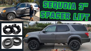 3' Spacer Lift Install // Step by Step // Toyota Sequoia