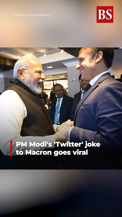 Watch: PM Modi's 'Twitter' joke to Macron goes viral #macron #g7summit2025 #pmmodi