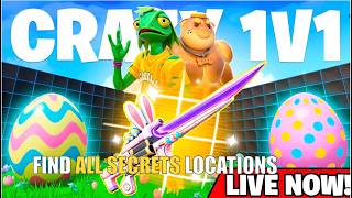 CRAZY 1V1 FFA ALL GUNS & RIDES MAP FORTNITE CREATIVE (PART 60) - ALL NEW SECRETS LOCATIONS (EVENT)