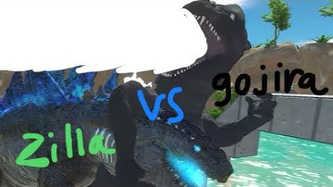 Gojira vs zilla (sticknodes animation) godzilla 1954 vs Godzilla 1998