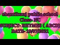 shantikunj public school online class Class-NC Subject - Rhymes ( ABCD) Date- 19/07/2021