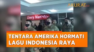 Viral! Momen Tentara Amerika Berdiri Hormati Lagu Indonesia Raya dan Ucapkan HUT RI