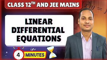 Linear differential equations class 12 Mathematics By Naval Sir